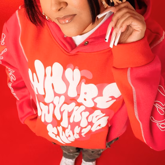 Высококачественная мужская уличная толстовка с объемным принтом и цветными блоками